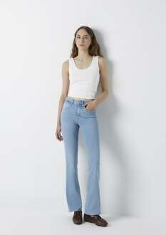 Mavi Maria Lt Brushed Premium Blue Flare Normal Bel Kadın Jean Pantolon 101225-A4172