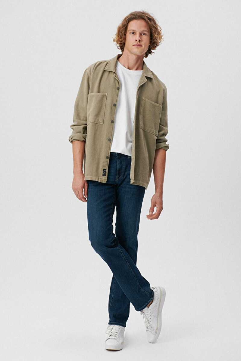 Mavi Martın Deep Brushed Mavi Premium Erkek Jean Pantolon 0037885202 - 2