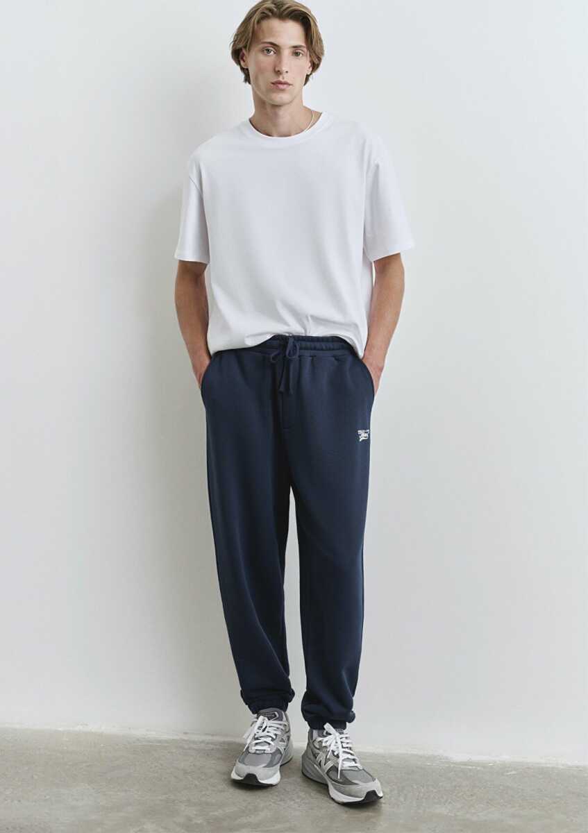 Mavi Mavi Baskılı Lacivert Loose Fit Erkek Eşofman Altı 0010512-70497 - Mavi