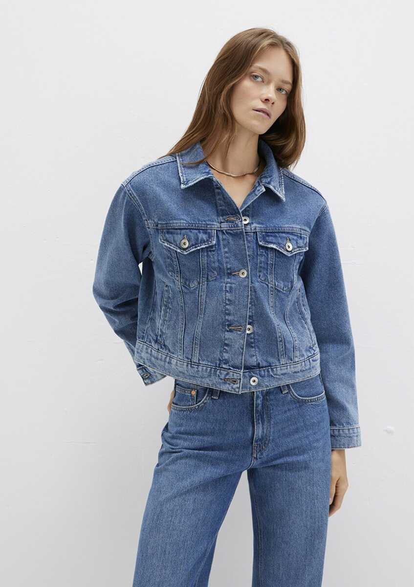 Mavi Megı Mid Mavi Premium Kadın Jean Ceket 1110389-89162 (1)
