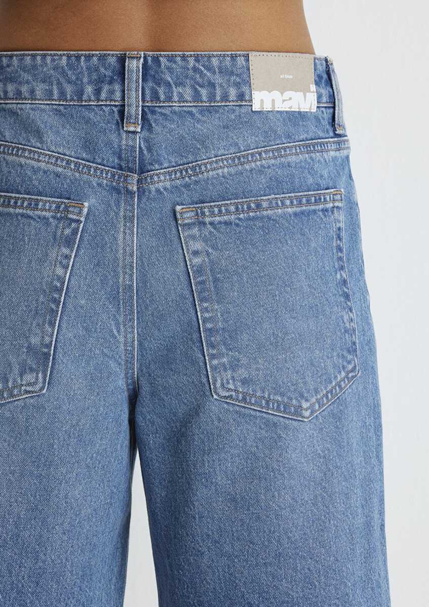 Mavi Melina All Blue Indigo Mavisi Kadın Jean Şort 1410144-87086 - 5