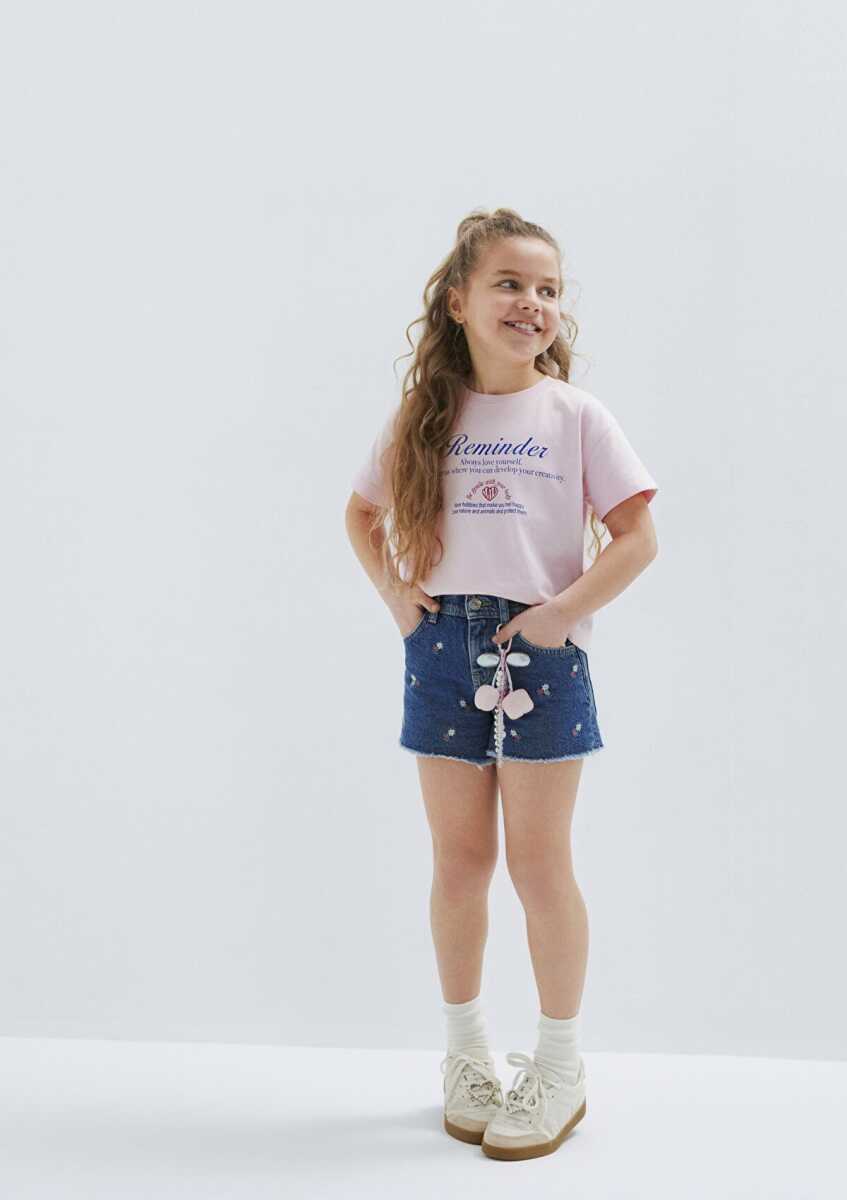 Mavi Melora Mavi Mom Fit Çocuk Jean Şort 7410655-A1607 - 1