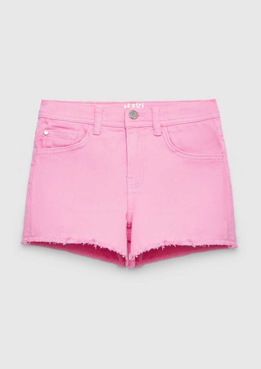 Mavi Melora Pembe Mom Fit Çocuk Jean Şort 7410655-86707 (1)