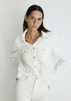 Mavi Merida All Blue Kırık Beyaz Jean Gömlek 1210662-86491 