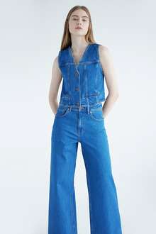 Mavi Merlin All Blue Koyu Mavi Kadın Jean Yelek 1110265-85670 