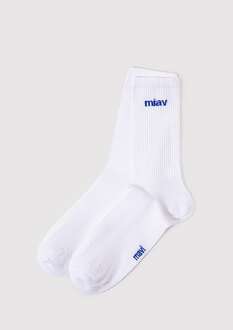 Mavi Mıav Beyaz Soket Erkek Çorap 0911440-620 