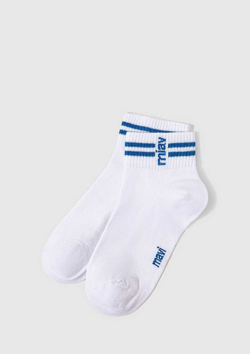 Mavi Mıav Patik Beyaz Kadın Çorap 1913289-620