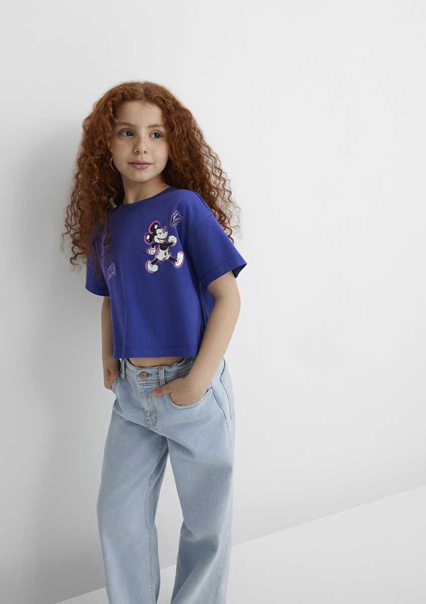 Mavi Mickey Baskılı Çocuk Tişört 7610297-70908 - 1