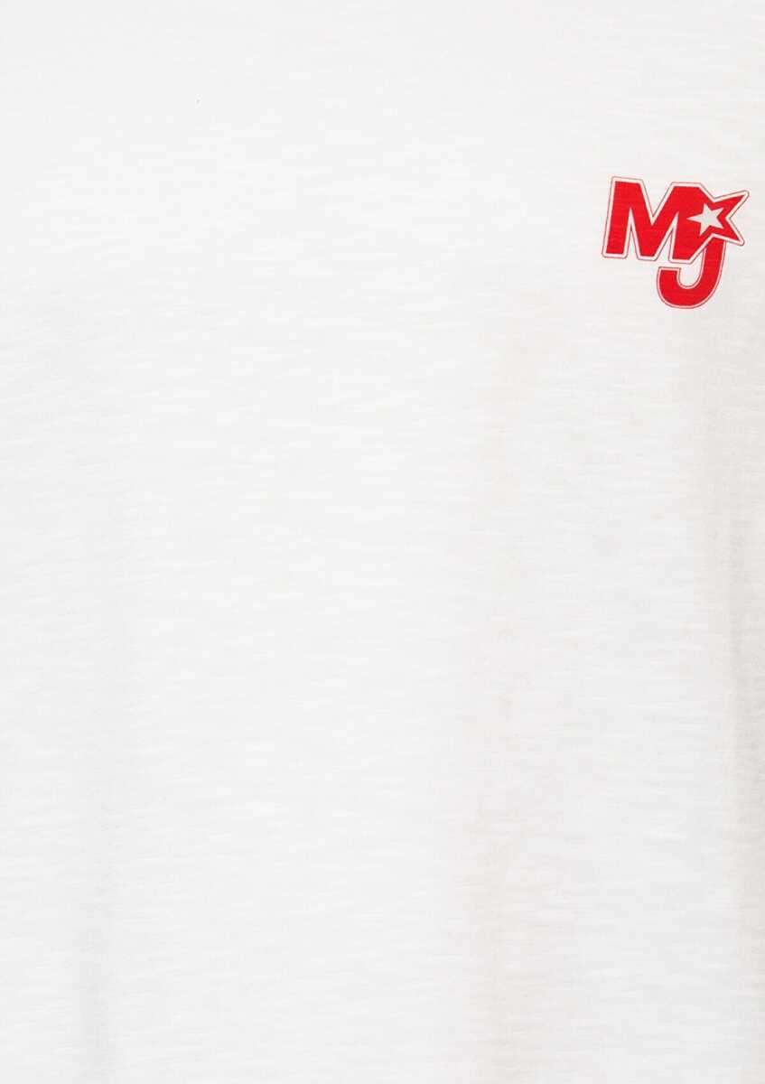 Mavi MJ Baskılı Ekru Loose Fit Erkek Tişört 0613323-70057 - 4