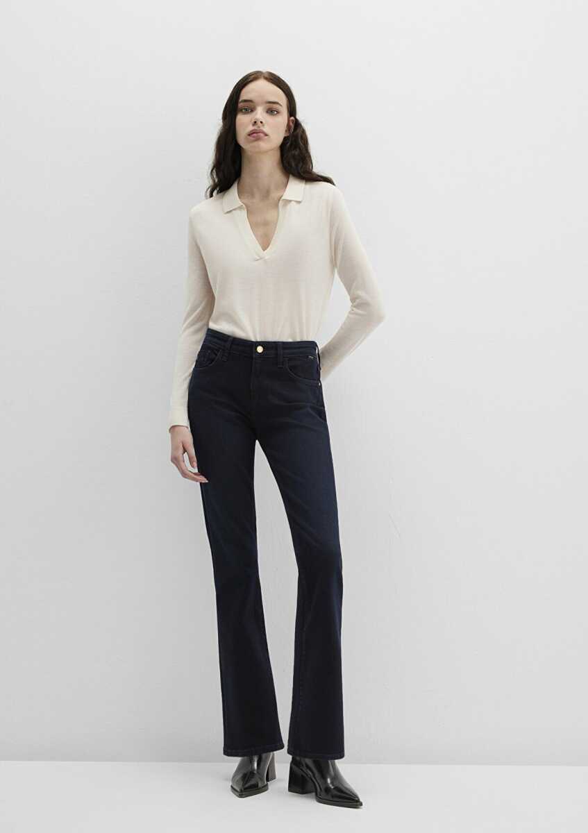 Mavi Molly Gold Premium Mürekkep Mavi Kadın Jean Pantolon 1013691205 - Mavi