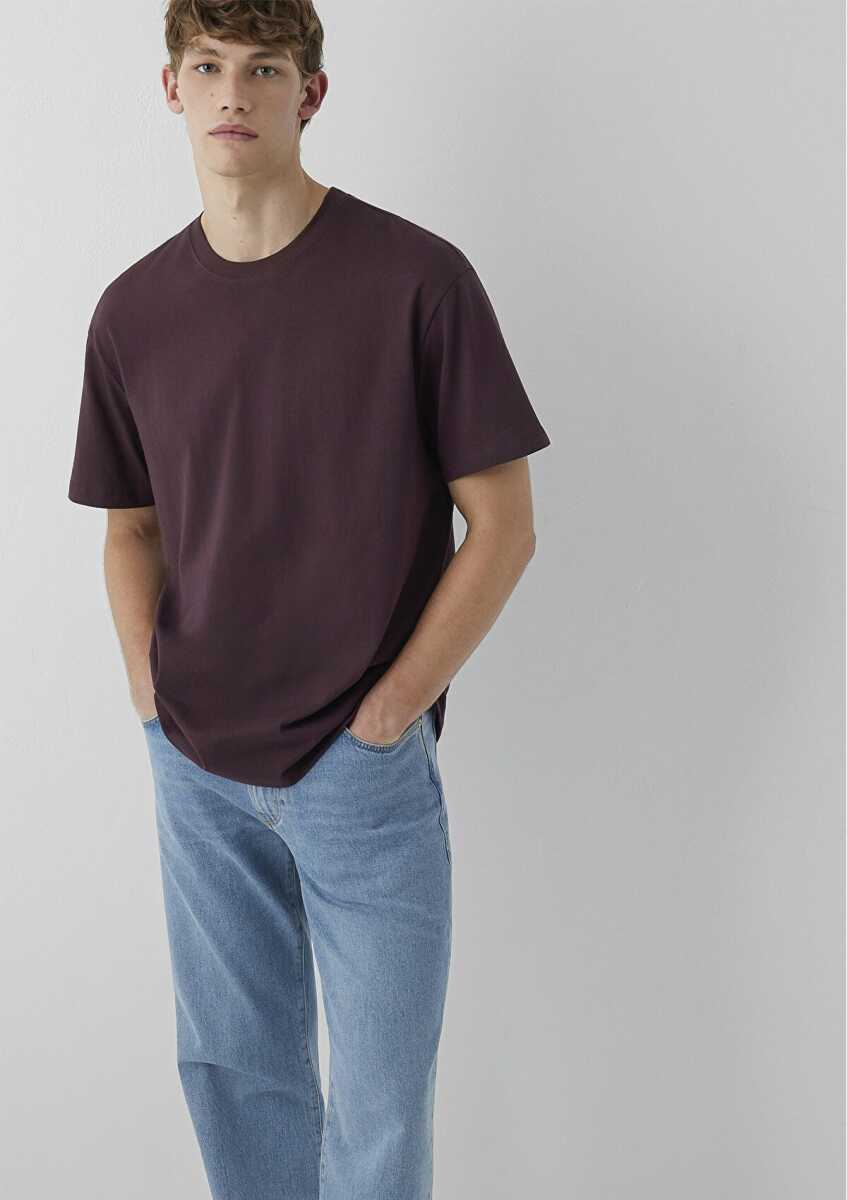Mavi Mor Basic Loose Fit Erkek Tişört 066249-70223 - 1