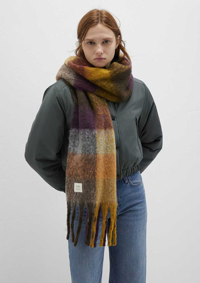 Mavi Mor Kadın Atkı 1913596-22928 - Mavi