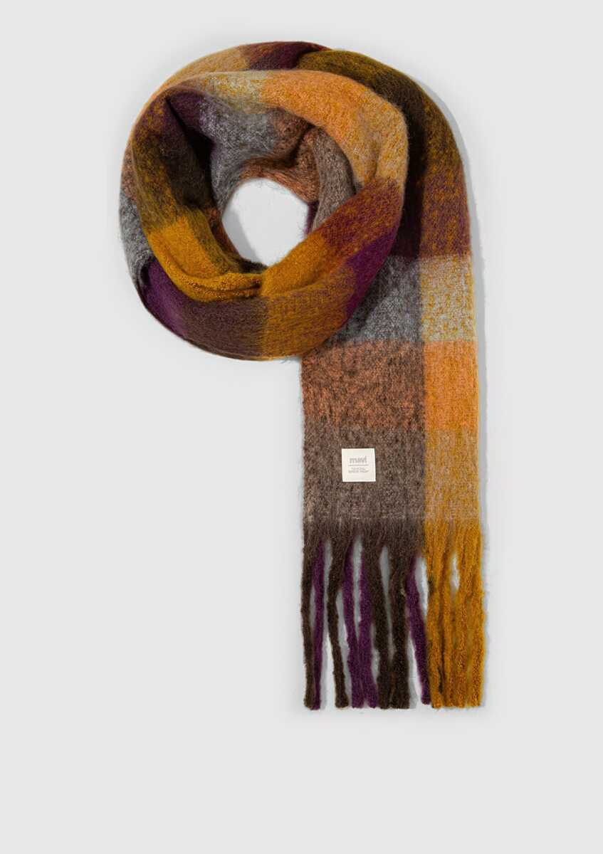 Mavi Mor Kadın Atkı 1913596-22928 - Mavi (1)