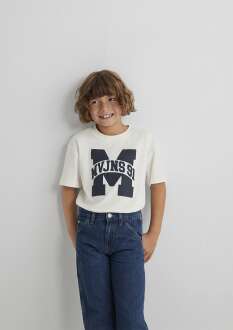 Mavi Mvjns 91 Baskılı Beyaz Çocuk Tişört 6610368-70057 