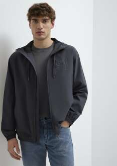 Mavi MVJNS Baskılı Antrasit Oversize Erkek Ceket 0110755-89939 