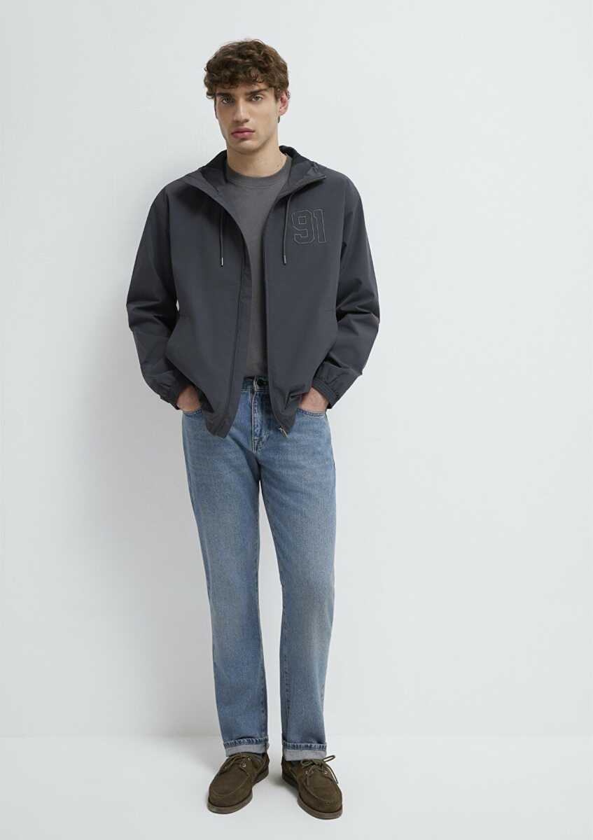 Mavi MVJNS Baskılı Antrasit Oversize Erkek Ceket 0110755-89939 (1)