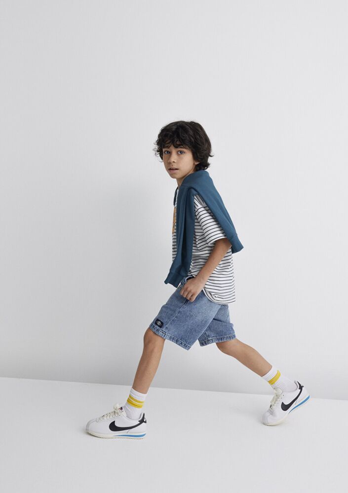 Mavi Neptune Mid Blue Denim Çocuk Jean Şort 6411056-89443 (1)
