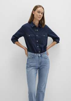 Mavi Nia Gold Premium Mürekkep Mavi Kadın Jean Gömlek 1211137-90540 