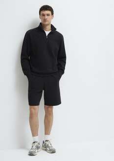 Mavi Örme Siyah Erkek Şort 066935-900 