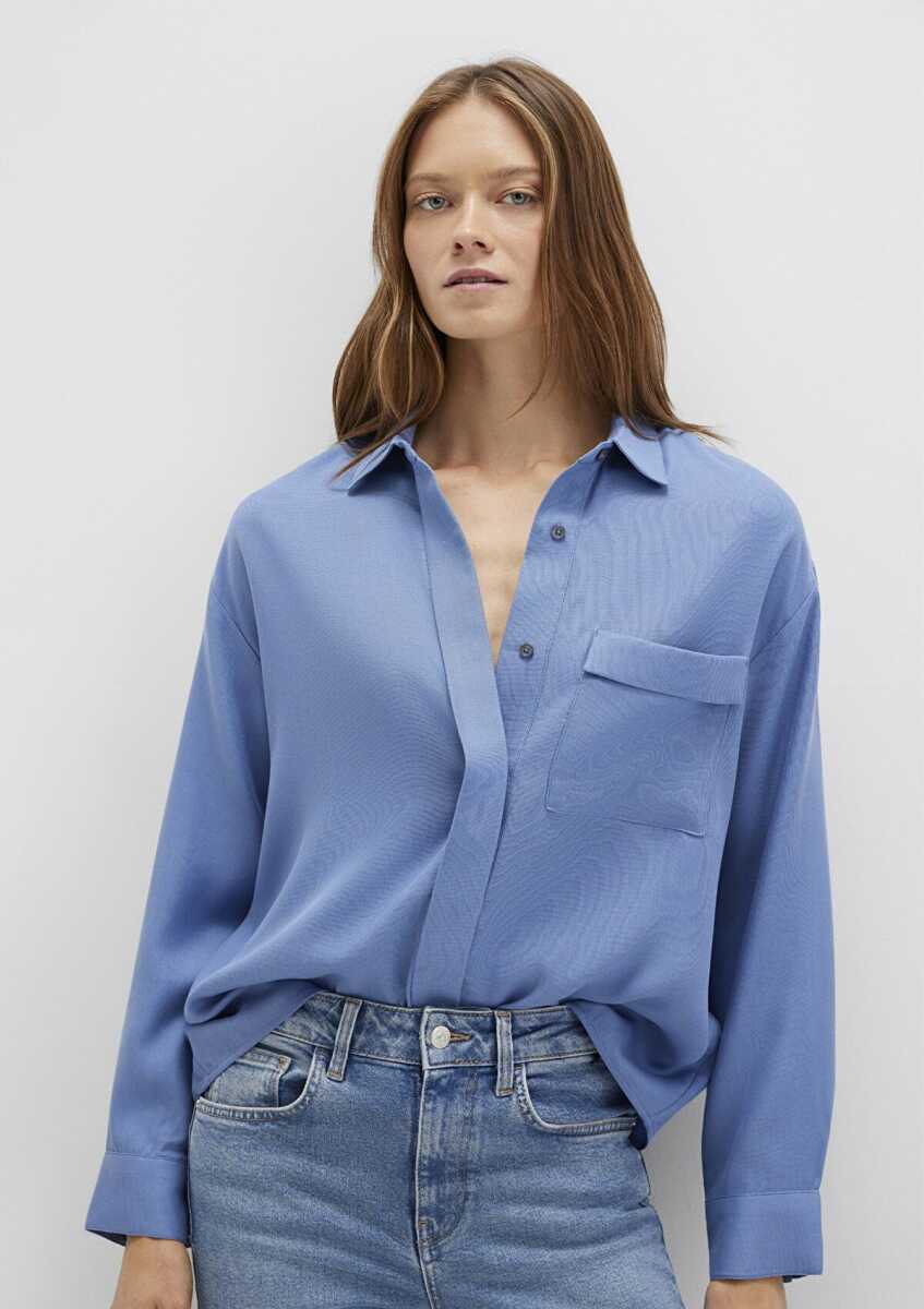 Mavi Oversize Kadın Gömlek 1211354-86802 - Mavi