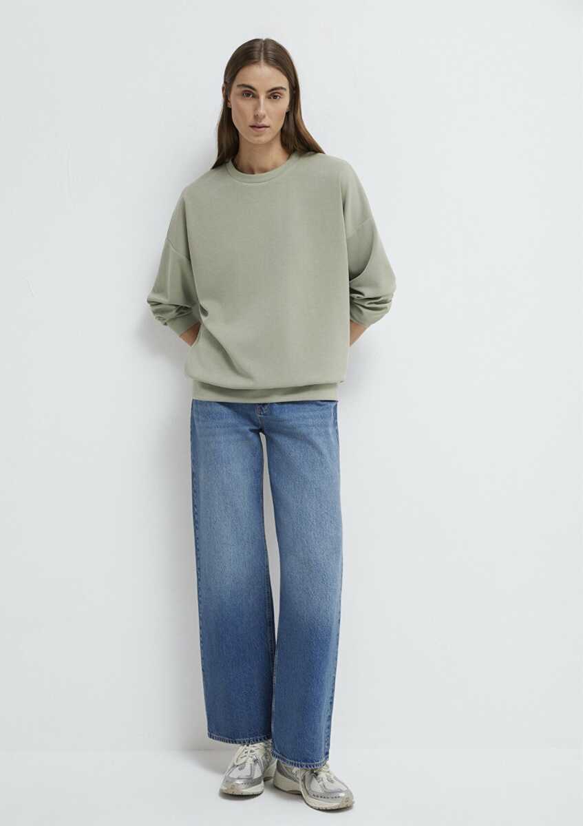 Mavi Oversize Kadın Sweat 168837-71481 - Mavi (1)