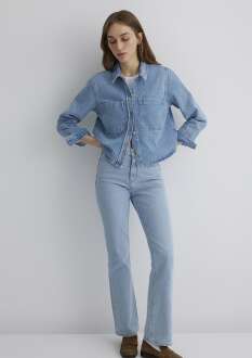 Mavi Paola Mavi Premium Indigo Mavisi Jean Gömlek 1210779-89212