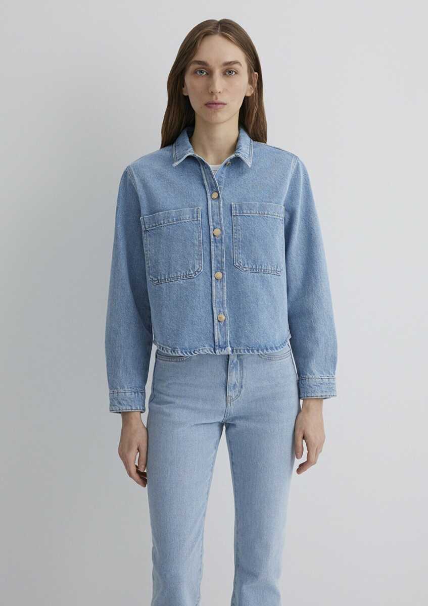 Mavi Paola Mavi Premium Indigo Mavisi Jean Gömlek 1210779-89212 - 3