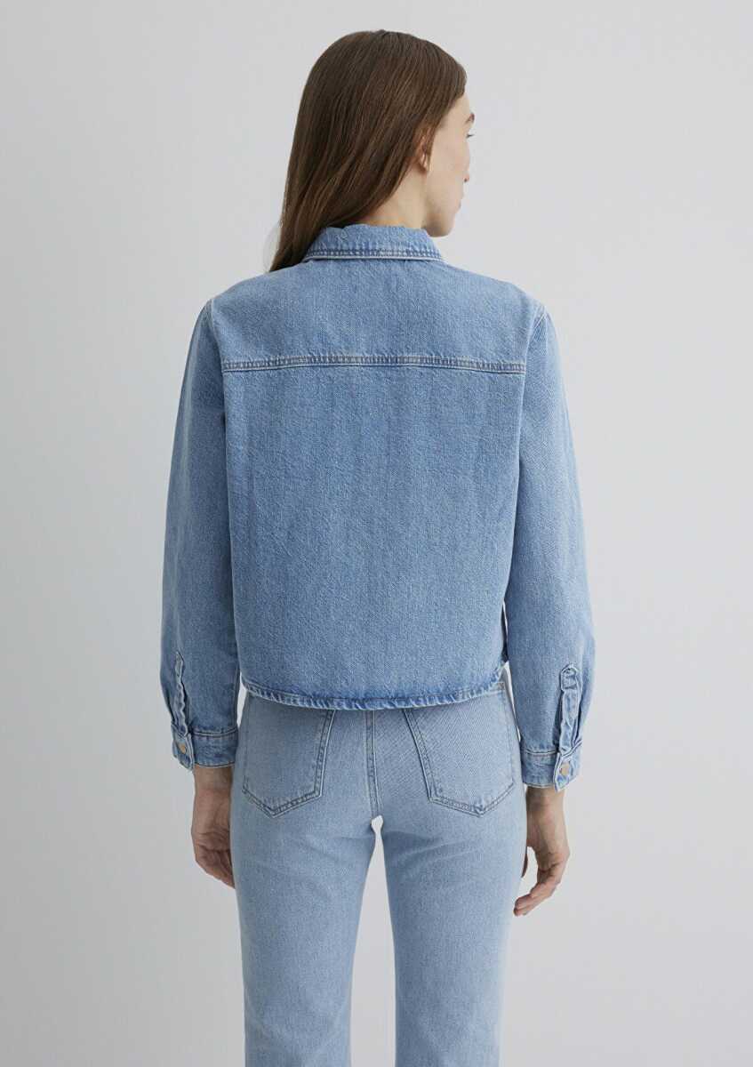 Mavi Paola Mavi Premium Indigo Mavisi Jean Gömlek 1210779-89212 - 4