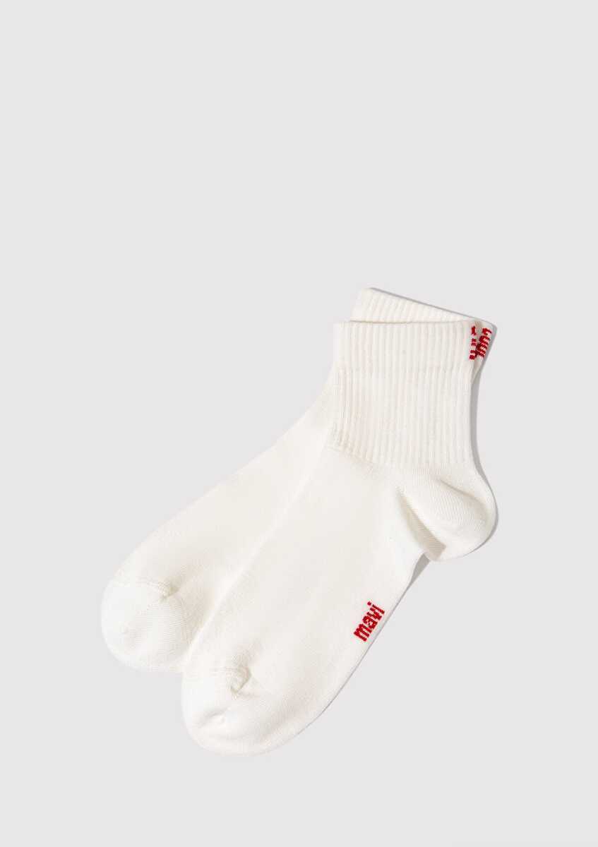 Mavi Patik Beyaz Ekek Çorap 0911605-620