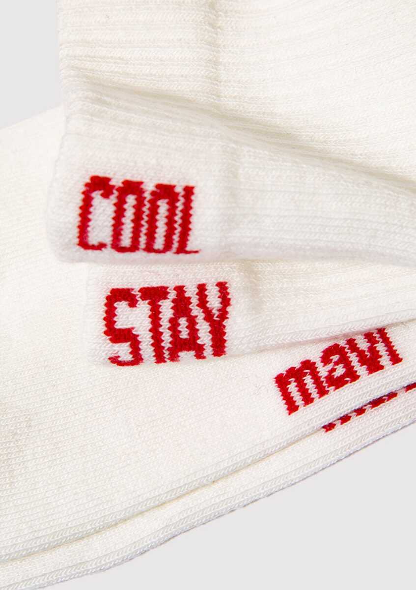 Mavi Patik Beyaz Ekek Çorap 0911605-620 (1)