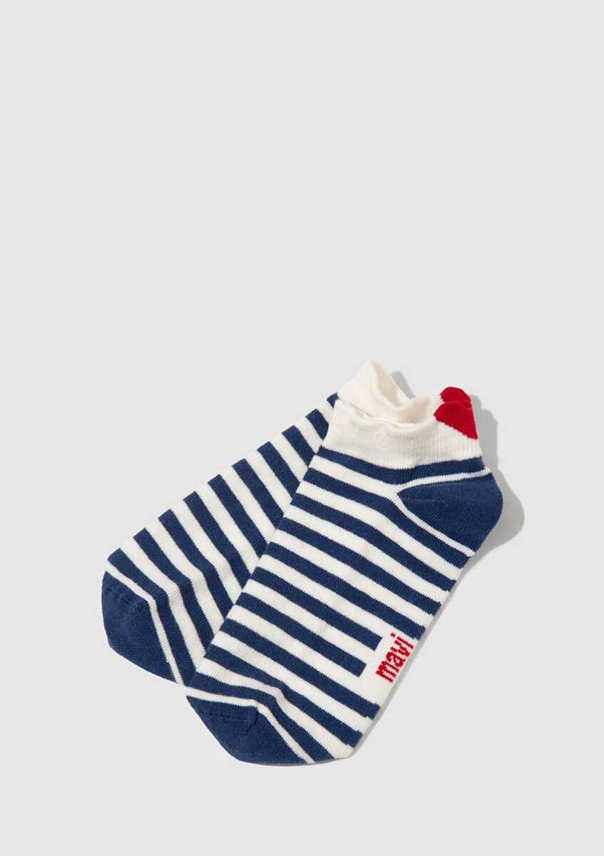 Mavi Patik Beyaz Kadın Çorap 1913788-620