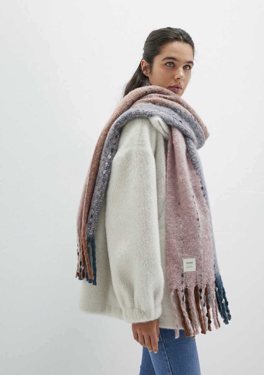 Mavi Pembe Kadın Atkı 1910697-17865 - Mavi