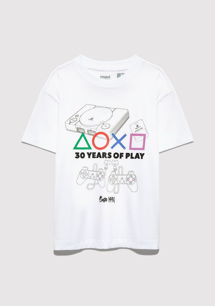 Mavi Playsyayıon 30 Years Of Play Baskılı Loose Fit Çocuk Tişört 6610423-620 (1)