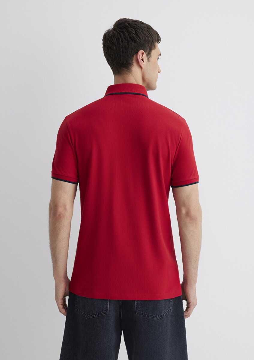 Mavi Polo Kırmızı Erkek Tişört 062373-28441 - 5