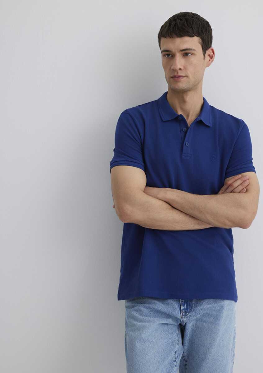 Mavi Polo Yaka Derin Lacivert Erkek Tişört 064946-70758 (1)