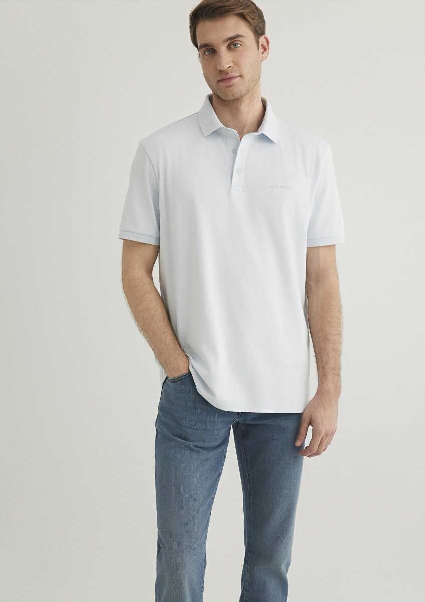 Mavi Polo Yaka Erkek Tişört 0612520-70793 - 1