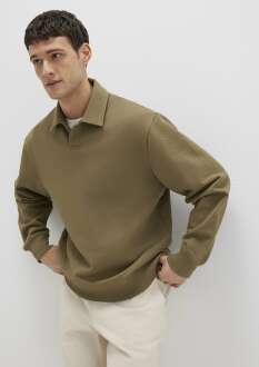 Mavi Polo Yaka Haki Erkek Sweat 0S10458-71816 