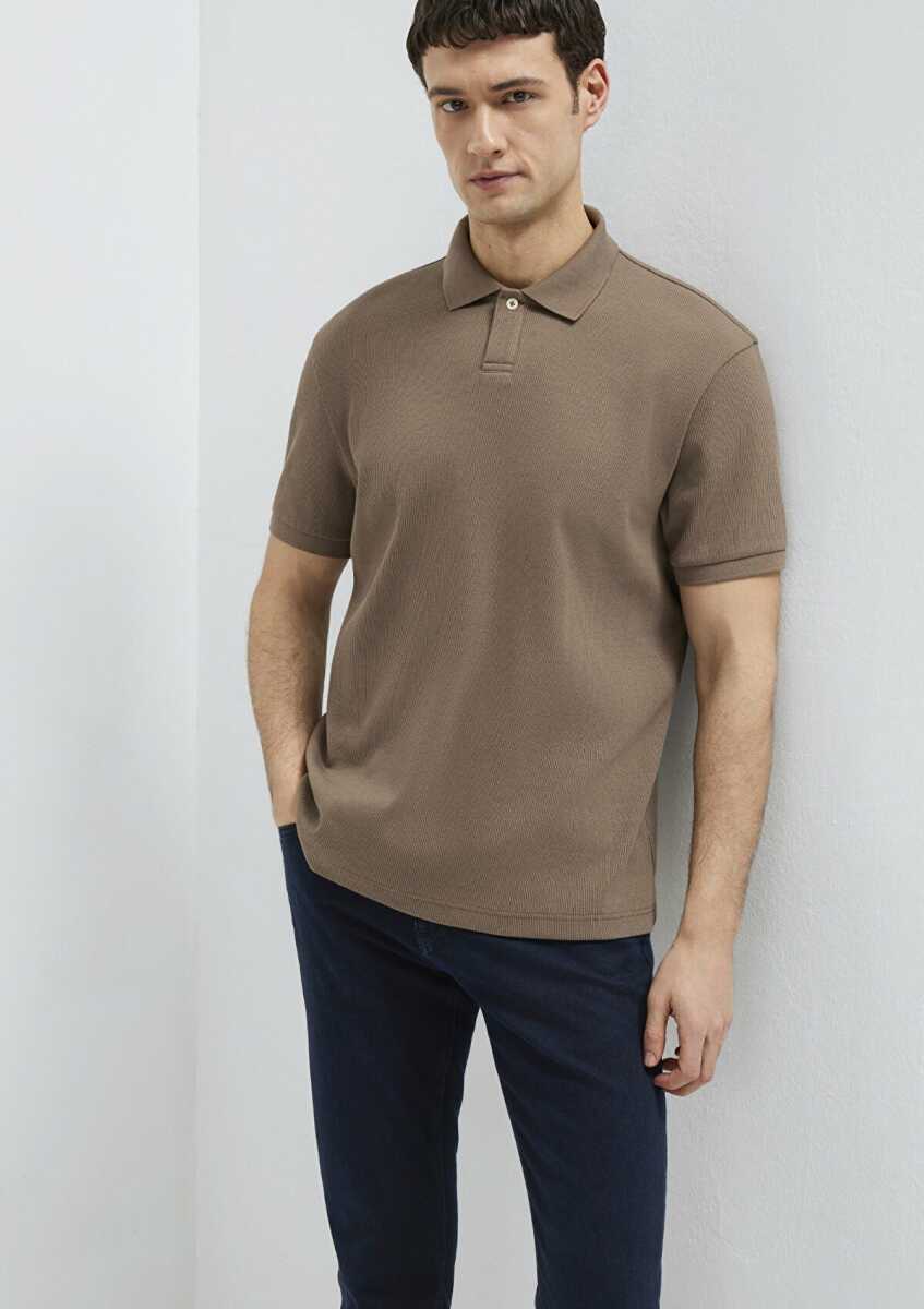 Mavi Polo Yaka Kahve Erkek Tişört 0613126-83866