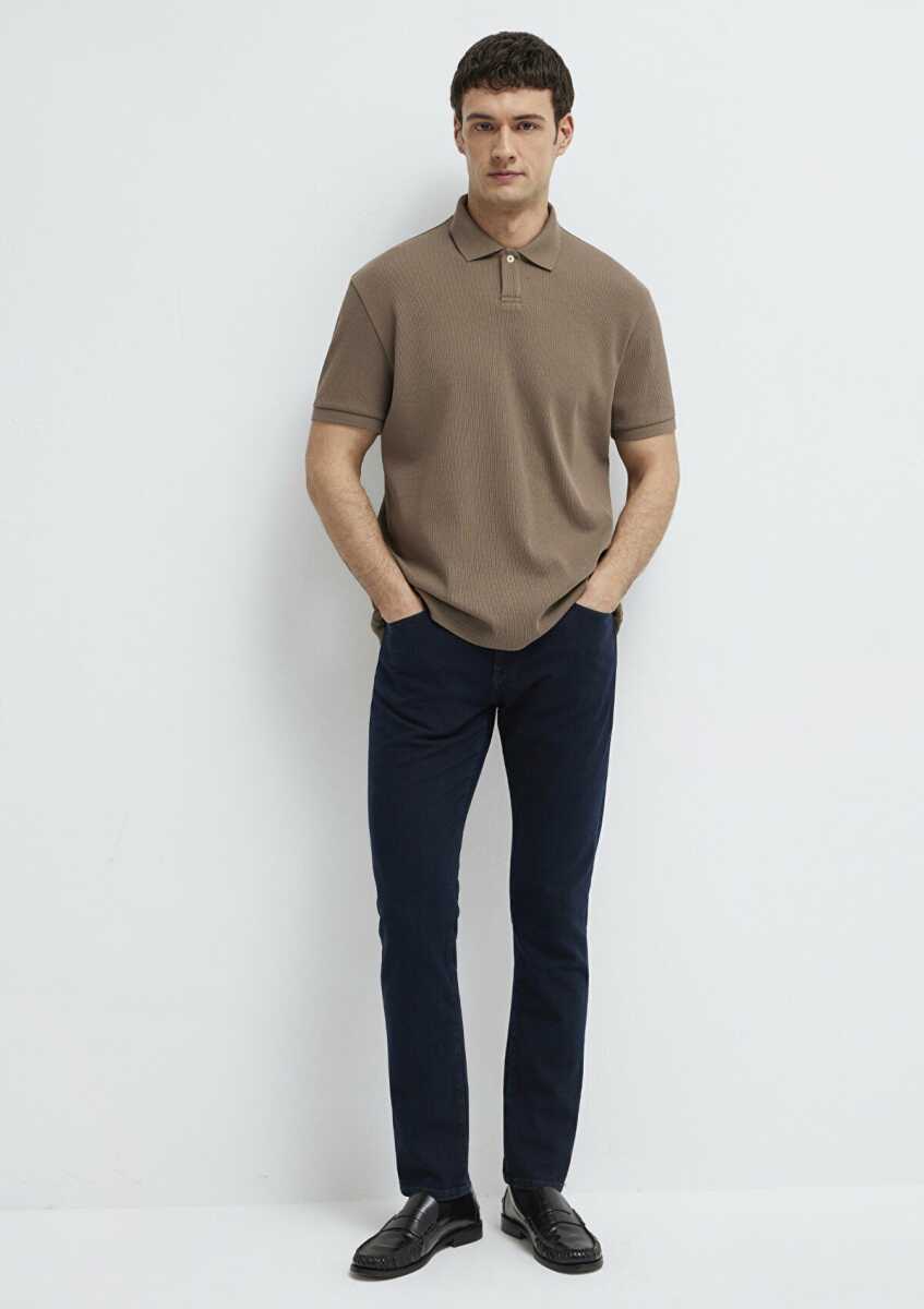 Mavi Polo Yaka Kahve Erkek Tişört 0613126-83866 (1)
