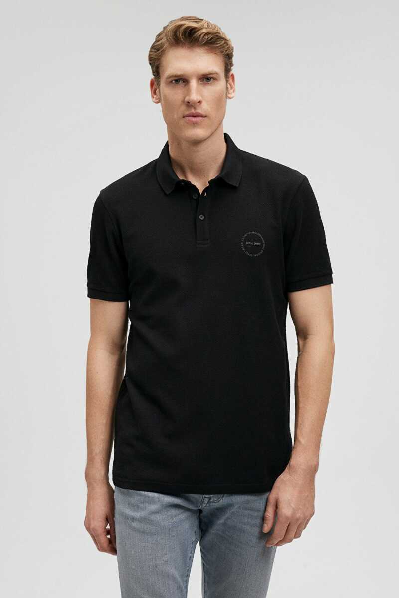 Mavi Polo Yaka Siyah Erkek Tişört 0610305-900 - 5