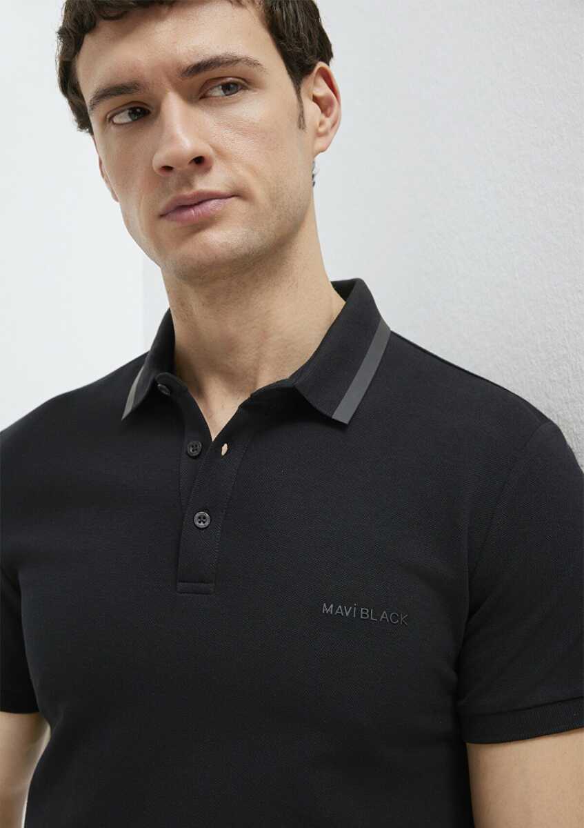 Mavi Polo Yaka Siyah Erkek Tişört 0611829-900 - 3