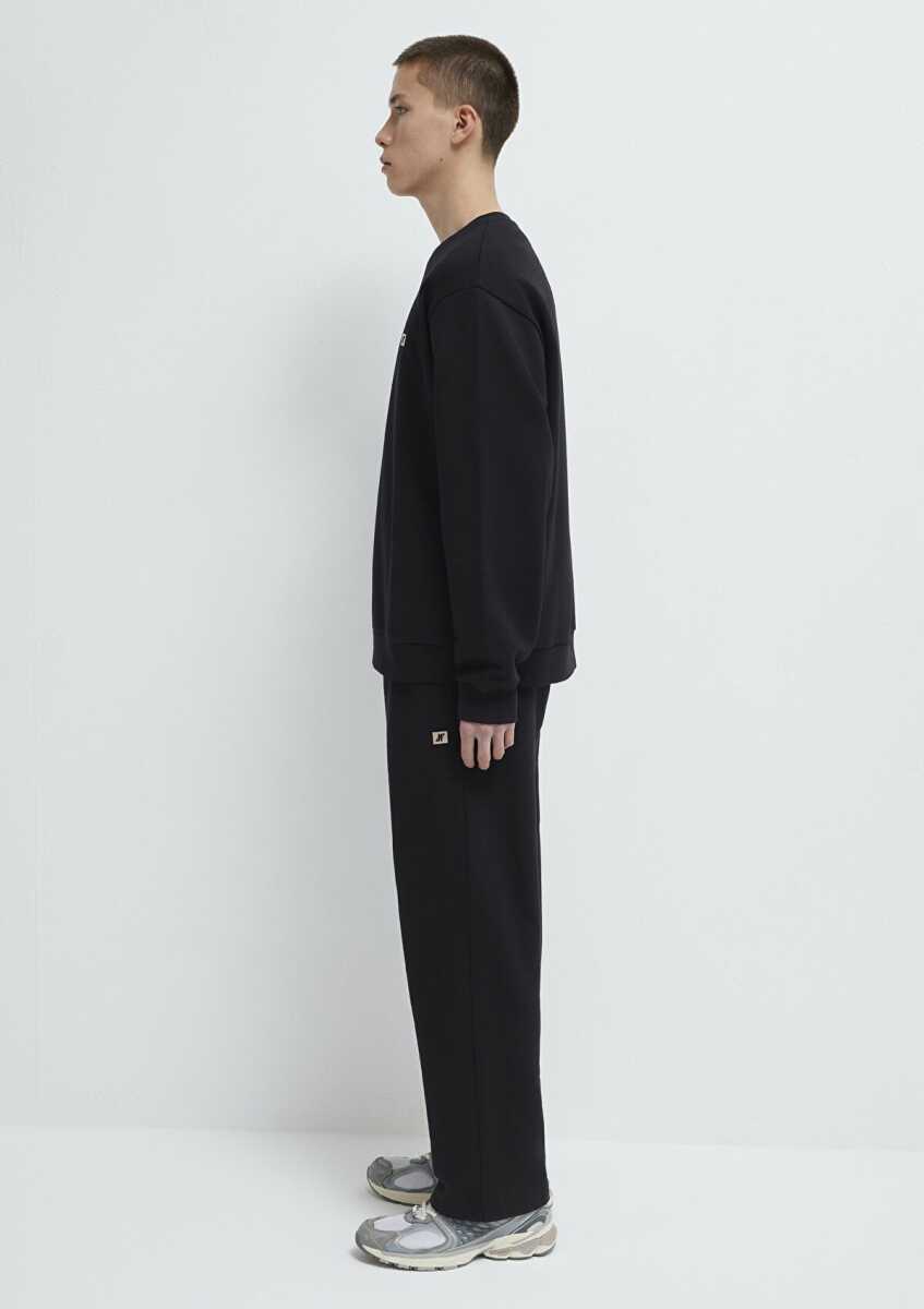 Mavi Pro Bisiklet Yaka Siyah Loose Fit Erkek Sweat 0S10513-900 - 5