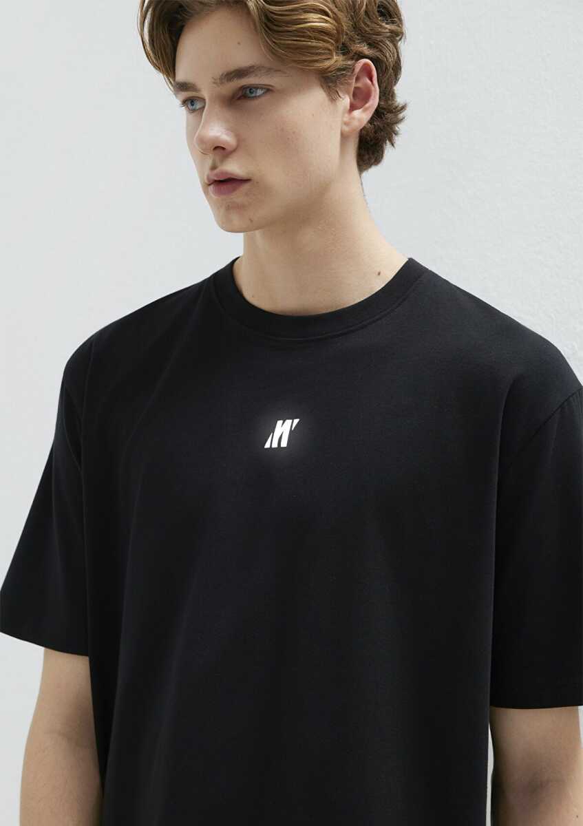 Mavi Pro Logo Siyah Erkek Tişört 0613438-900 - 1