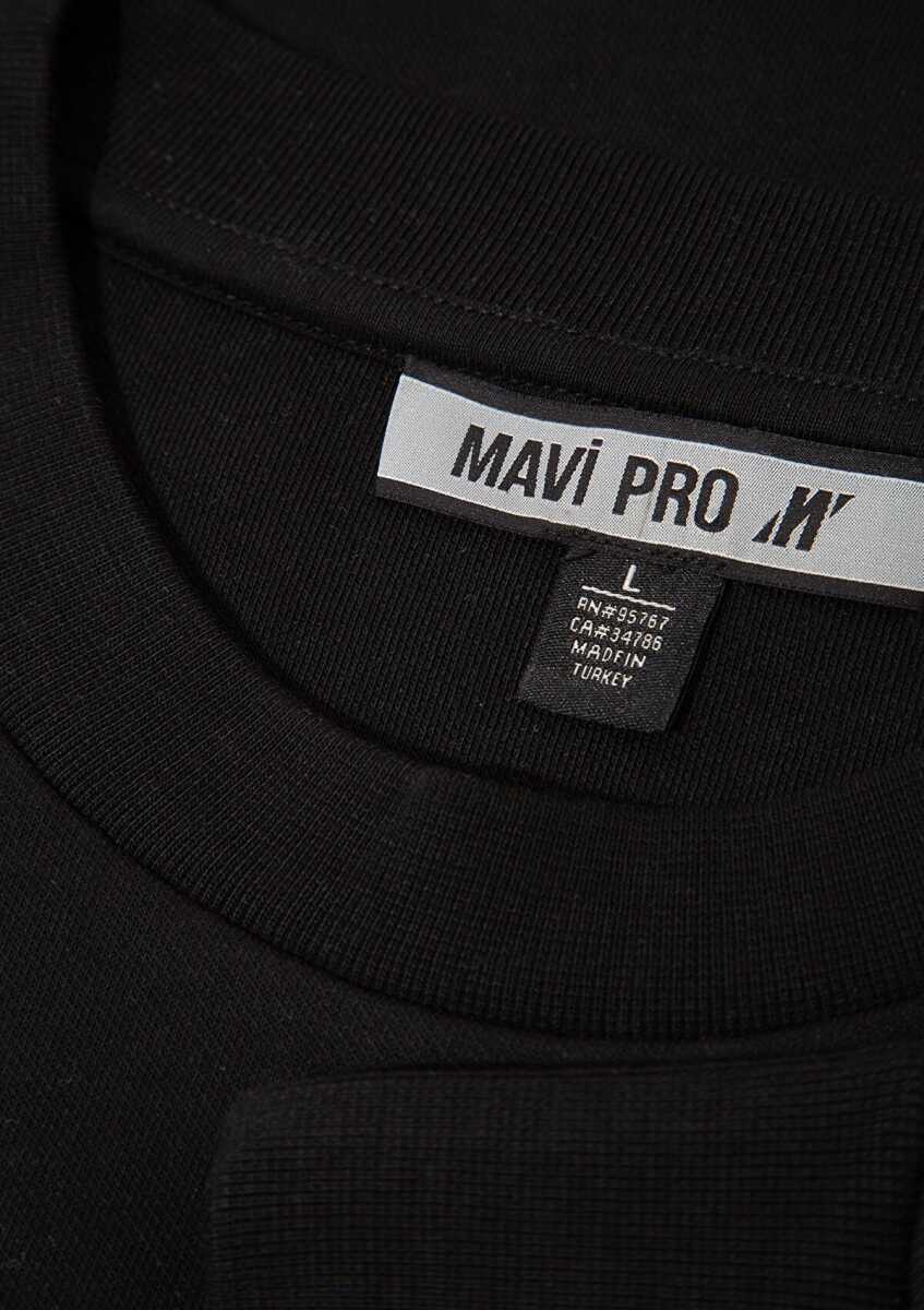Mavi Pro Siyah Loose Fit Erkek Sweatshirt 0S10596-900 - 8
