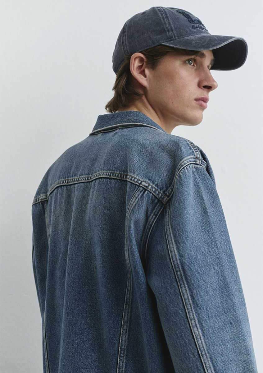 Mavi Ray Classic Denim Vintage İndigo Mavisi Erkek Jean Ceket 0110273-89412 - 3
