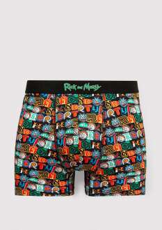 Mavi Rick And Morty Baskılı Renkli Erkek Boxer 0911985-34621