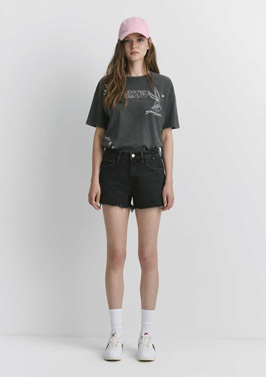 Mavi Rosıe Smoke Ripped 90's Kadın Jean Şort 1447481224 (1)