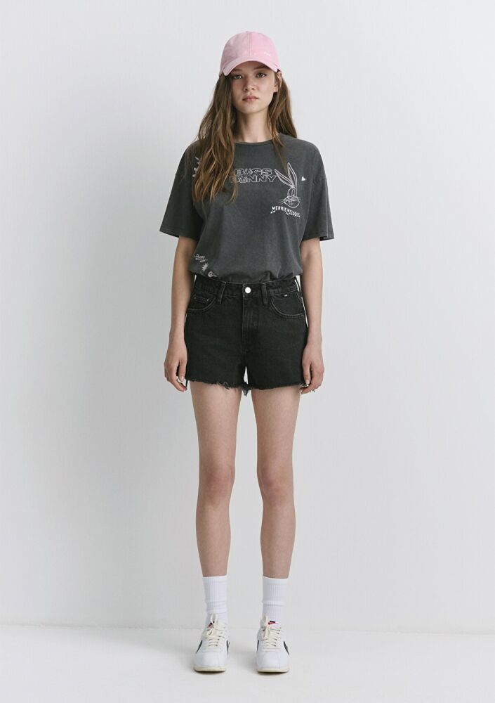 Mavi Rosıe Smoke Ripped 90's Kadın Jean Şort 1447481224 (1)