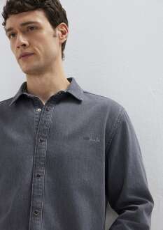 Mavi Roy Gri Erkek Jean Gömlek 0210496-A2097 