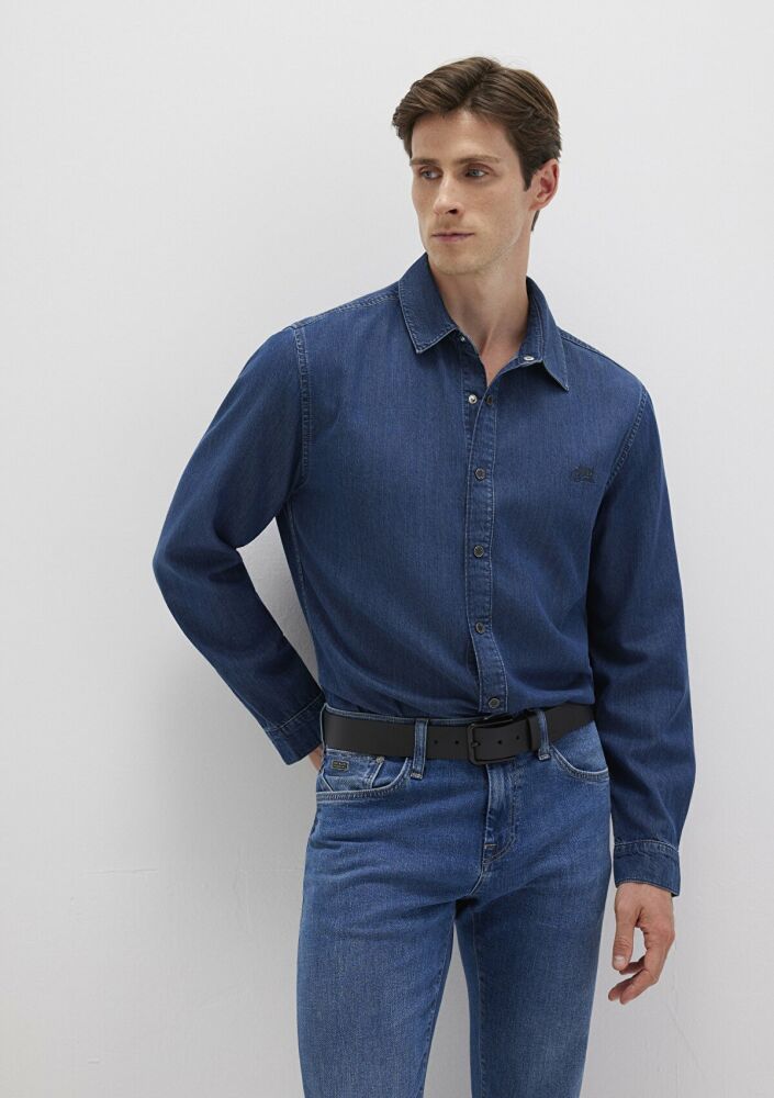 Mavi Roy Lux Black Koyu Indigo Mavisi Jean Gömlek 0210496-90767